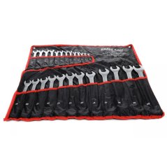 Matt villáskulcs-készlet textil tokban 25 db 6-32 CRV KRAFT&DELE