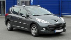 Loketní opěrka Peugeot 207, SW CC, černá, textilní potah