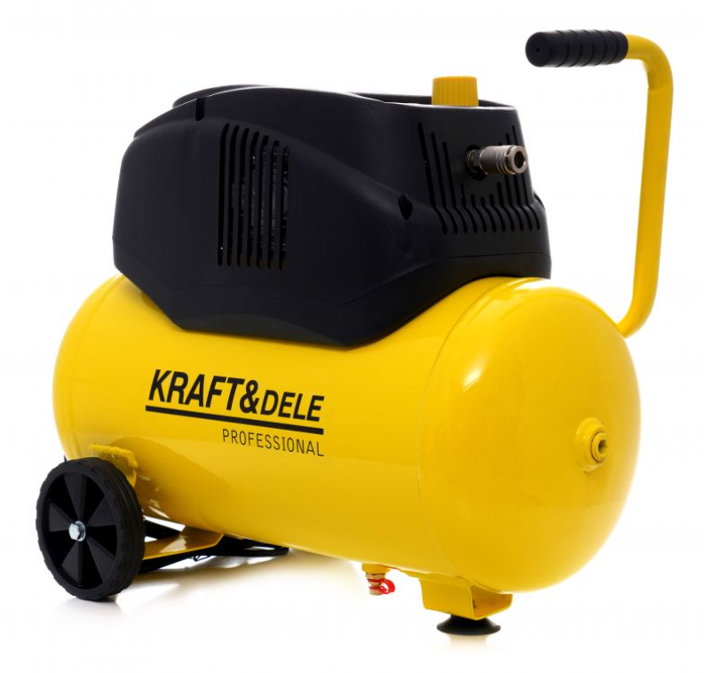Olajmentes Légkompresszor 24L, 8 bar, 1.1 kW, 1.5 HP, 230V, Kompakt, Műhelybe/Autóipari célra, KD1416 Kraft&Dele