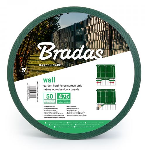 Kerítés árnyékoló szalag 4,75cm x 50m Green 1200g/m2