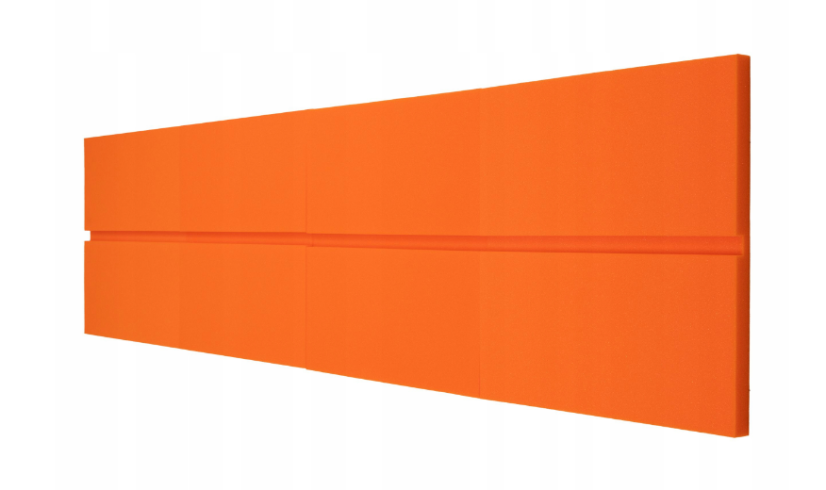 Akustický panel Obdélníky 50x50cm, tloušťka 3cm, oranžový