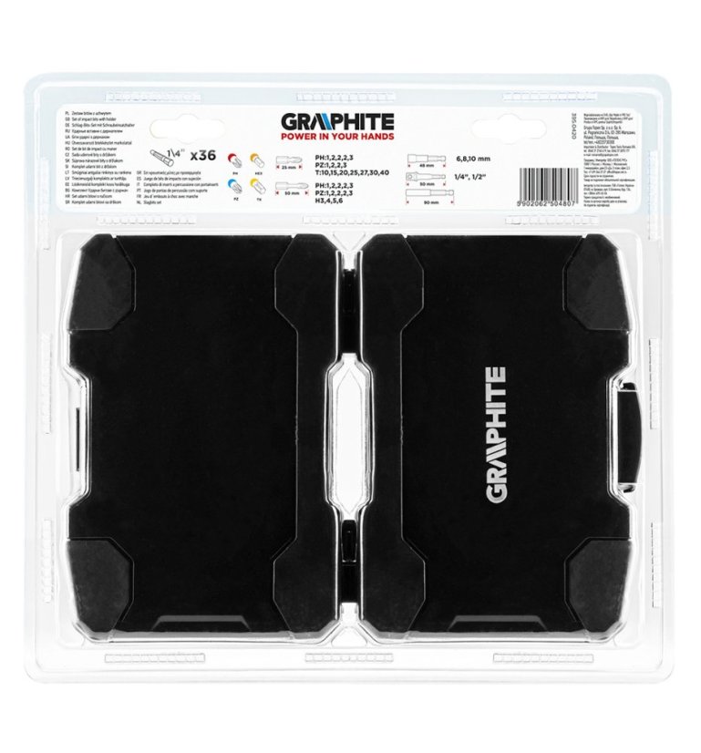 Set de biți de impact, 36 piese 56H560