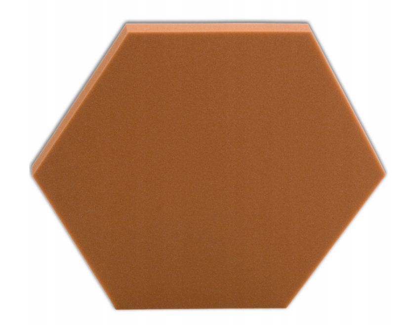 Akustický panel Hexagon 50x50cm, tloušťka 3cm, hnědý