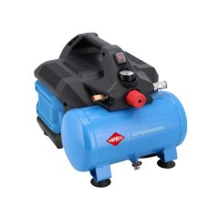 Malý bezolejový dvoupístový kompresor LMO 6-126 8 bar 1 KM/0.75 kW 88 l/min 6 l tichý - NOVINKA 36578