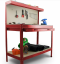 Werkbank für Werkstatt 115x55x140 cm Rot HD17726