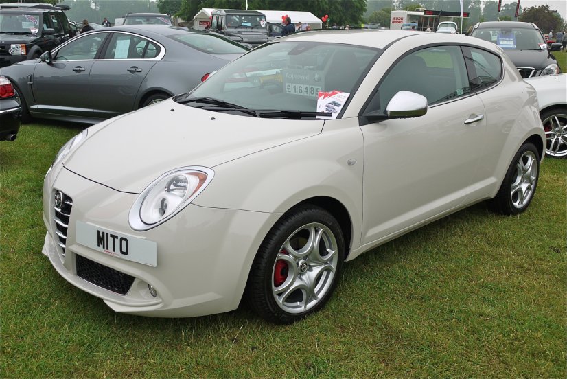 Armlehne Alfa Romeo MiTo, schwarz, Stoffbezug