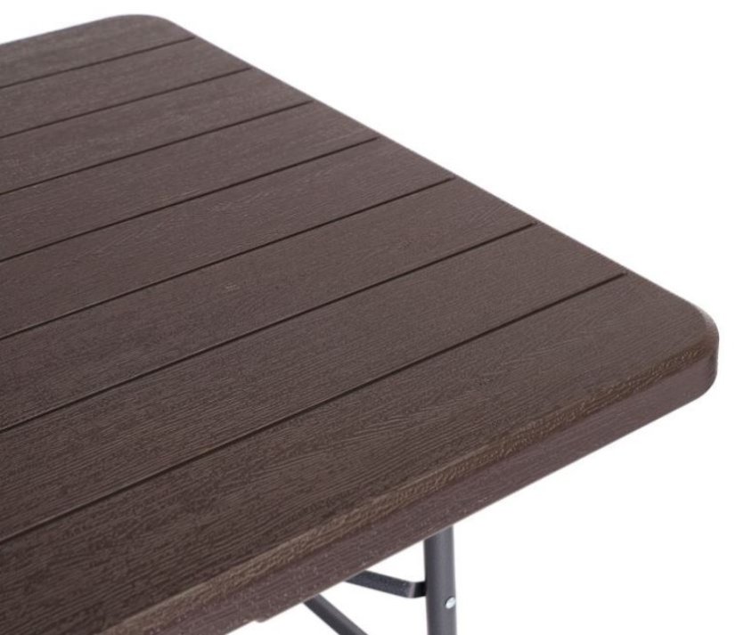 Catering készlet asztal + 2 pad 180cm Wooden Brown