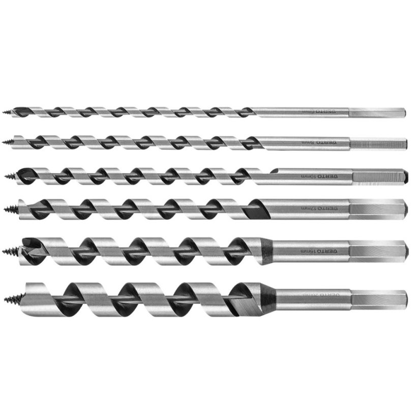 Schraubendreher-Bohrer-Satz für Holz, 230 mm, 6 Stück. 60H800