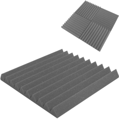 Akustikplatte - Keil 50x50x5cm grau