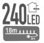 18 m duga lanac lampica s 240 LED dioda i tajmerom, višebojni
