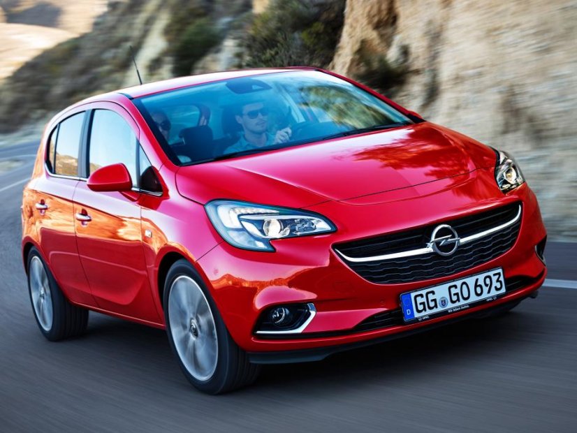 Cotieră Opel CORSA E, piele-eco, neagră