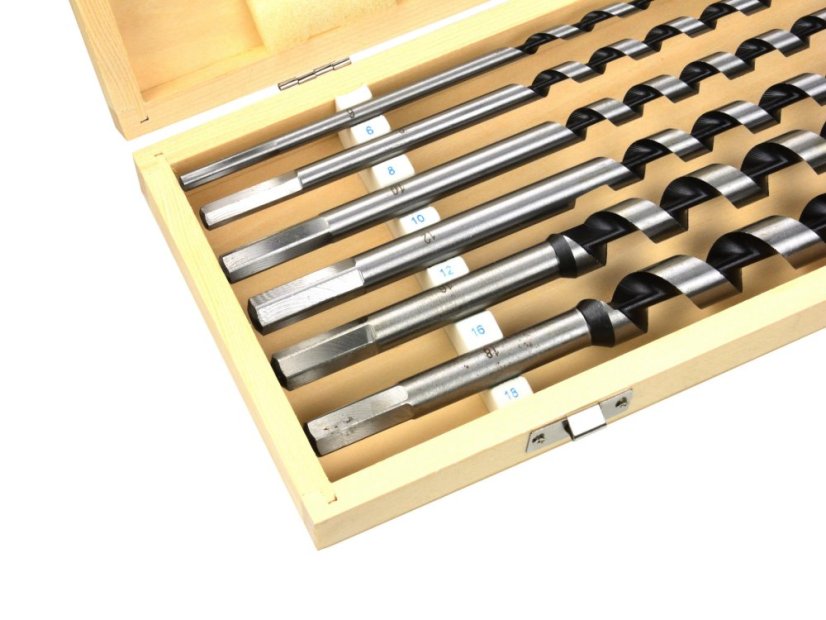 Set burghie pentru lemn 6-18mm / 460mm 6buc G38121