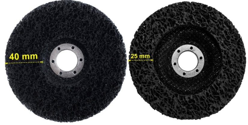 Brusna ploča, brusna ploča Ploča od netkanog materijala, vlakna crna 125x22 mm, crna, tvrda TA1050