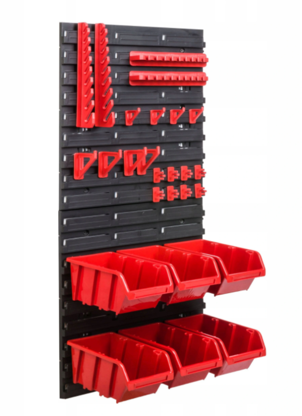 Стена за инструменти 78x39 см + 6 кутии RED