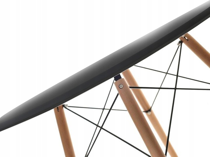 Kör asztal ANELLO Black 80 cm