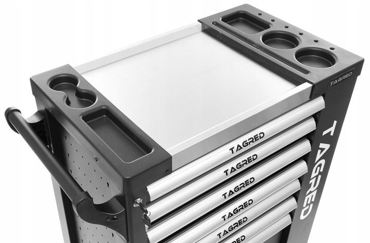 Werkstattwagen TA213, 7 Schubladen, Stahlplatte TA213