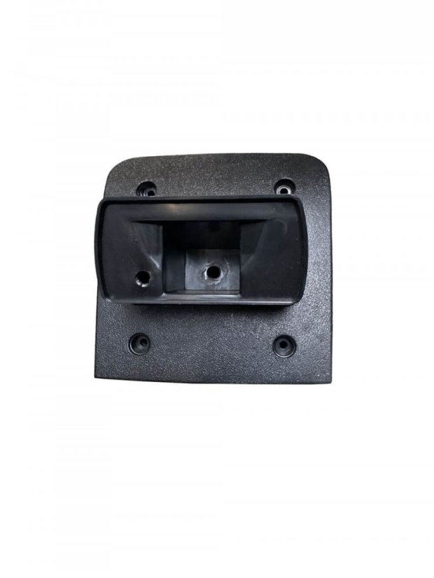 Könyöktámasz AUDI A4 (B6,B7) - műanyag adapter, fekete, öko-bőr, fehér fonallal