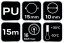 Furtun de presiune spiralat 10.0 x 15 mm, 15 m, PU 14-800-1