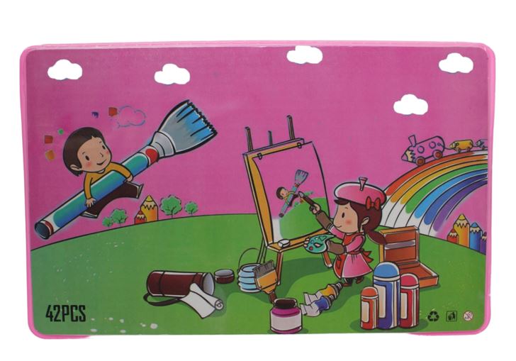 Kunstset für Kinder 42- teilig rosa