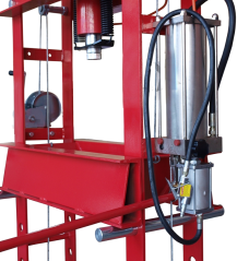 Hydraulický lis 50T - hydraulicko-pneumatická pumpa