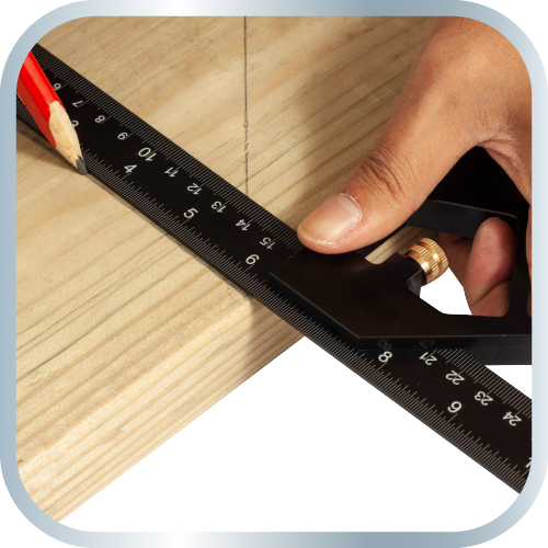 Aluminium-Multifunktionsquadrat 30 cm 72-127