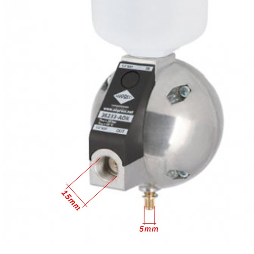 Ciklonos leválasztó 1" 6085 l/min 16 bar