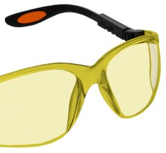 Brille aus Polycarbonat, gelbe Gläser 97-501