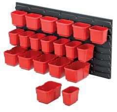 Stena na náradie 80x40cm + 20 boxov