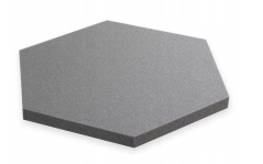 Akustický panel Hexagon 50x50cm, tloušťka 3cm, tmavě šedý