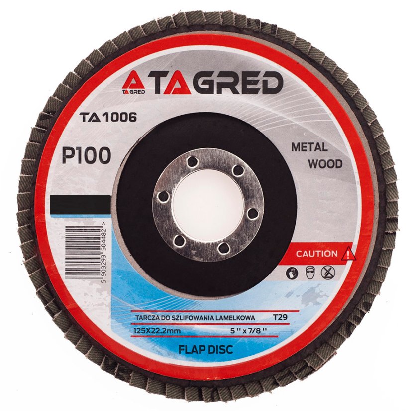 Lamelni disk 125 mm/22,23 mm brusni P100 TA1006